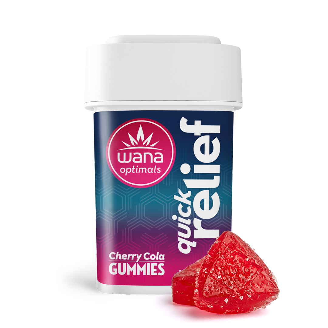Product Quick Relief Cherry Cola Gummies 1:1:1 (CBC:CBG:THC)