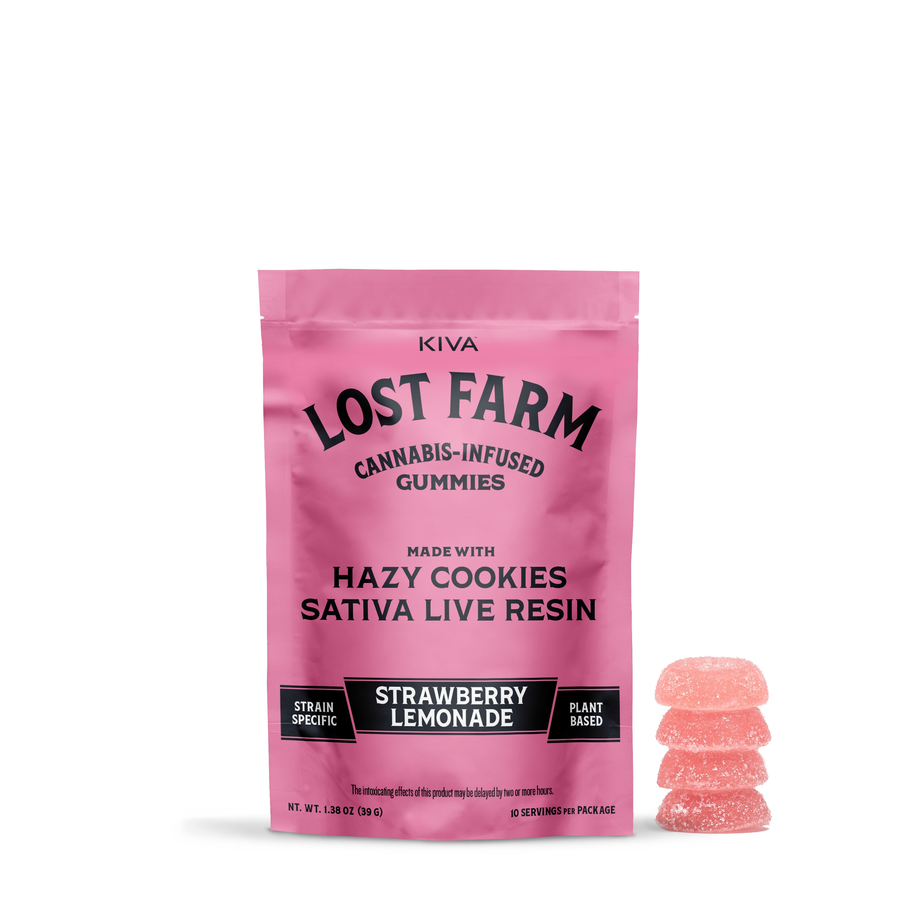 Strawberry Lemonade x Hazy Cookies Gummies | 10 Pack 100mg THC-active