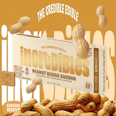 Peanut Budda Buddha High Dose Bar [20pk] (500mg THC)-active