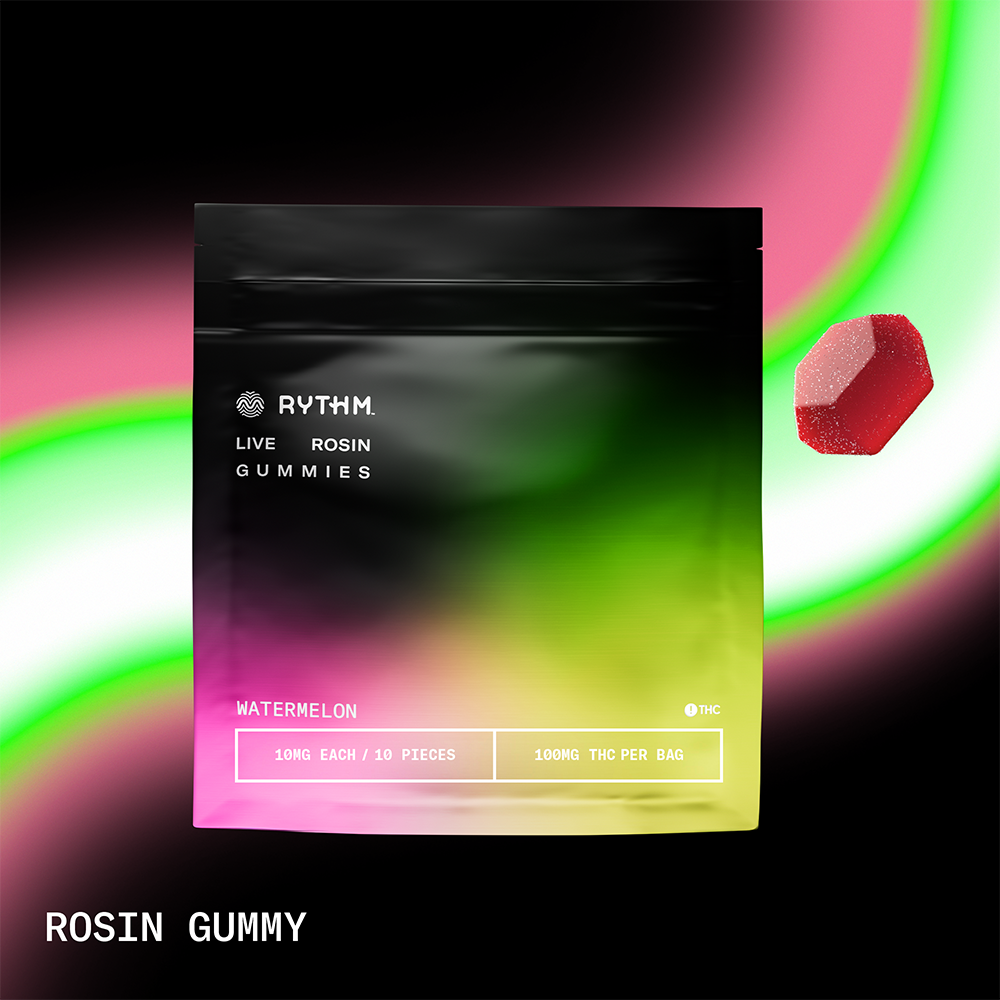 Rythm Edibles 10pk 100mg Live Rosin- Watermelon
